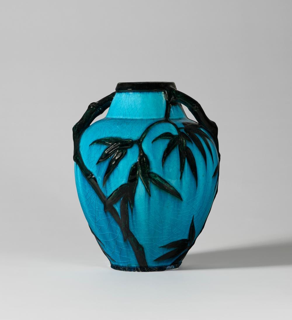 Raoul Lachenal comparable auction result: raoul lachenal 1885 1946 bamboo vase designed 1893 12 in 31 cm