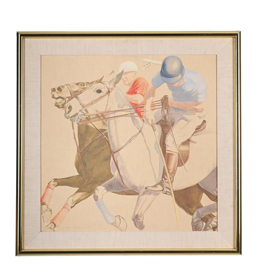 Kenneth Stevens MacIntire comparable auction result: kenneth stevens macintire american 1891 1979 polo players