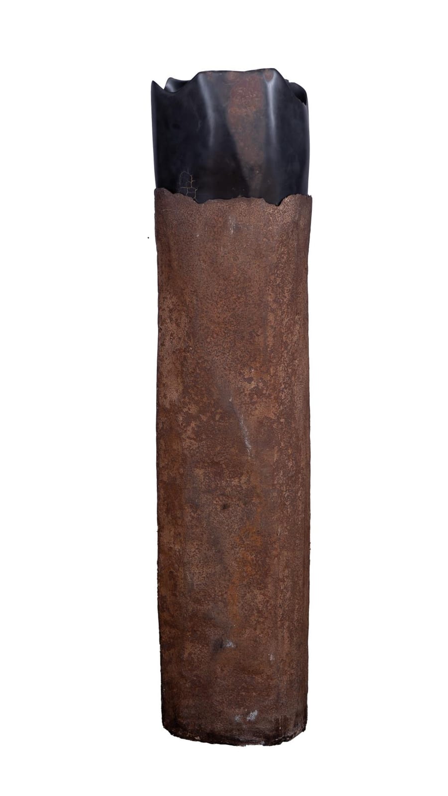 Hugo Zapata comparable auction result: hugo zapata 1945 s t sf roca lutita y metal medidas 105 x 23 5 x 14 cm