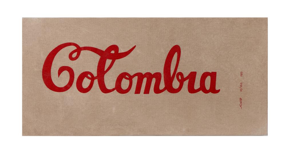 Antonio Caro (1950-2021) Colombia,1977 Obra múltiple sobre lienzo Medidas: 40 x 81 cm Ed. 10/150 comparable sale