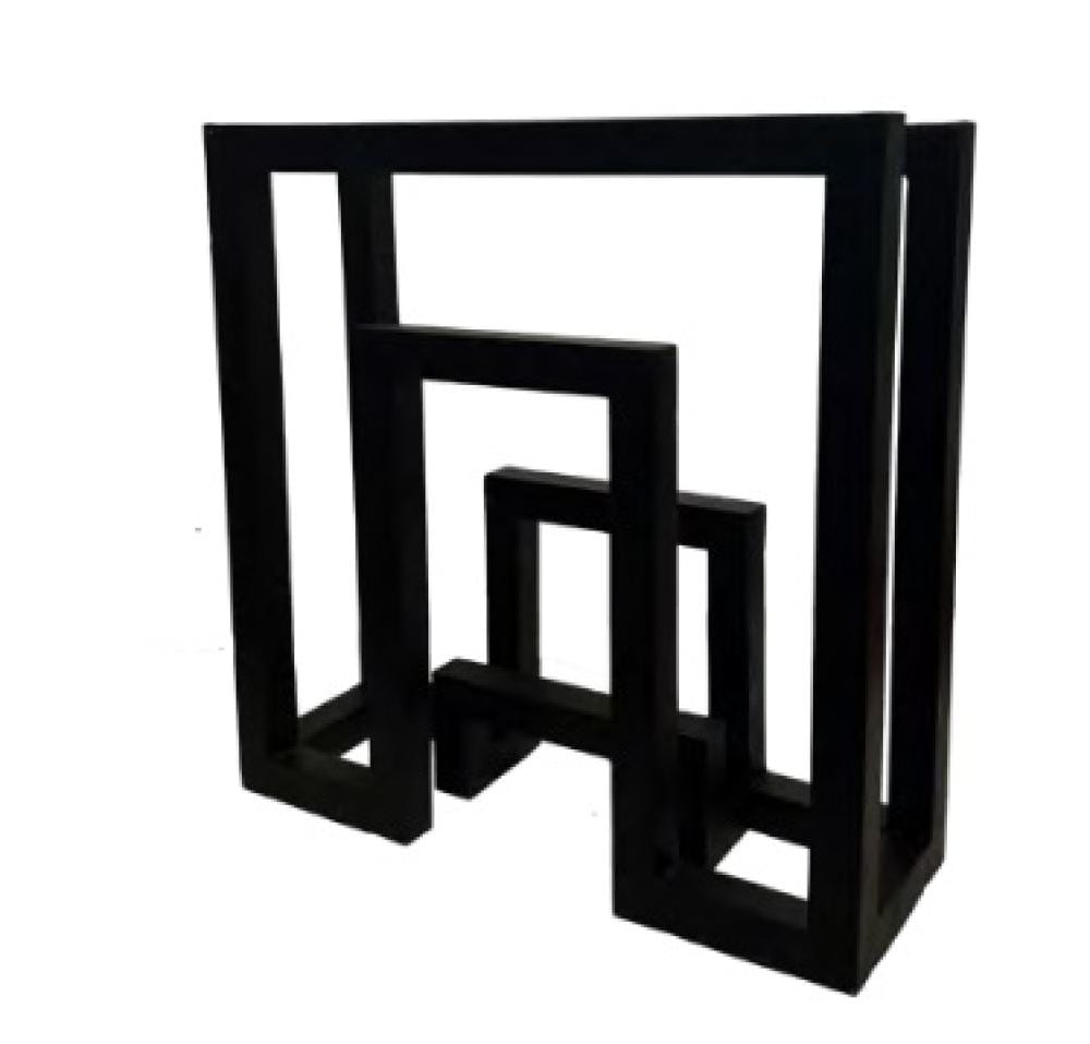 Carlos Rojas (1933-1997) S/T, sf. Acero Medidas: 30 x 30 x 9.7 cm comparable sale