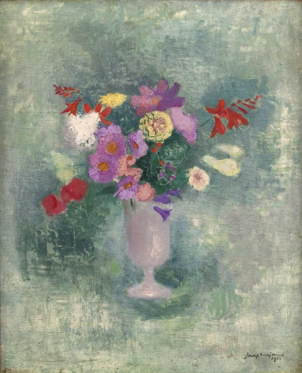 Jacob Gerrit Weijand comparable auction result: jaap weijand 1886 1960 still life vase of mixed flowers signed and dated 1933 oil on panel 41 x 33 5cm