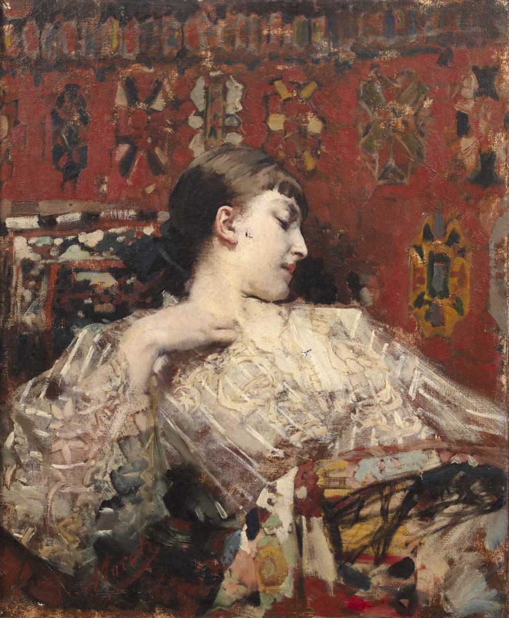 Aimé Nicolas Morot comparable auction result: aim nicolas morot 1850 1913 a well earned rest signed oil on canvas 45 x 37cm