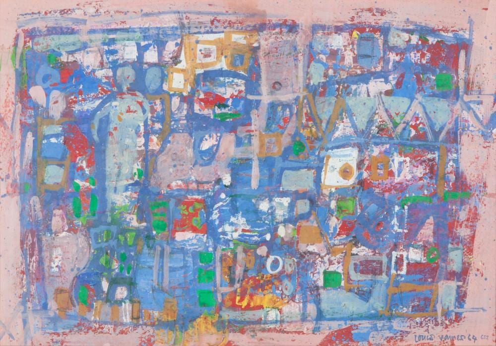 Louis James comparable auction result: louis james city mixed media