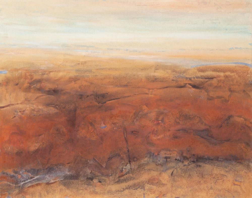 Geoffrey Wake comparable auction result: geoffrey wake rodinga range oil on canvas
