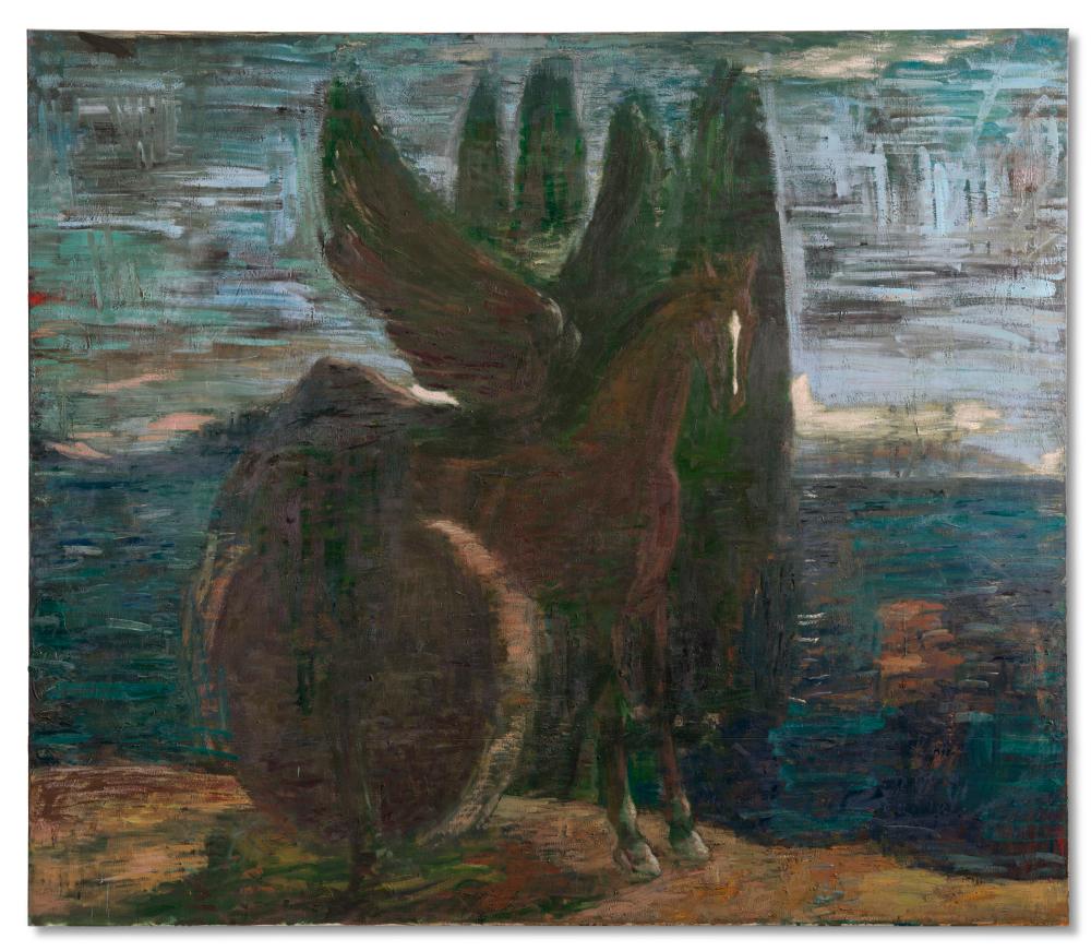 christopher le brun b 1951 pegasus oil on canvas84 x 98in 213 5 x 24 · Christie's · 2025-03-12 Christopher Le Brun comparable auction result: christopher le brun b 1951 pegasus oil on canvas84 x 98in 213 5 x 24