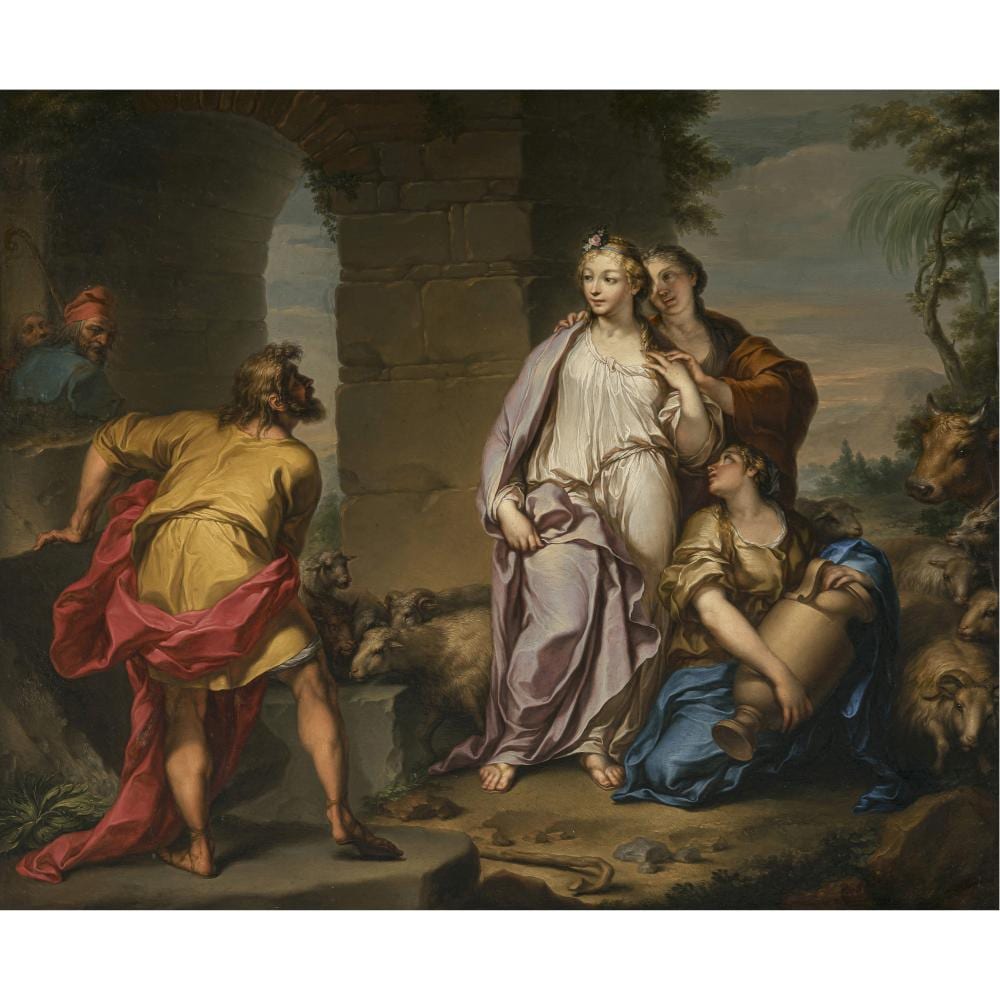 Louis de Boullogne comparable auction result: louis de boullogne umkreis jacob and rachel at the well