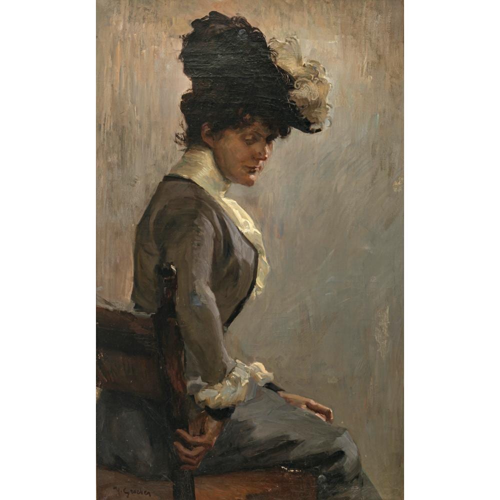 Hermann Groeber comparable auction result: hermann groeber spiegelbild meiner frau