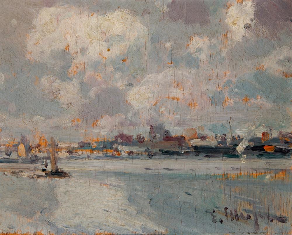 Eliseo Meifrén Roig comparable auction result: eliseo meifr n roig barcelona 1859 1940 marina oil on panel signed in the lower right corner