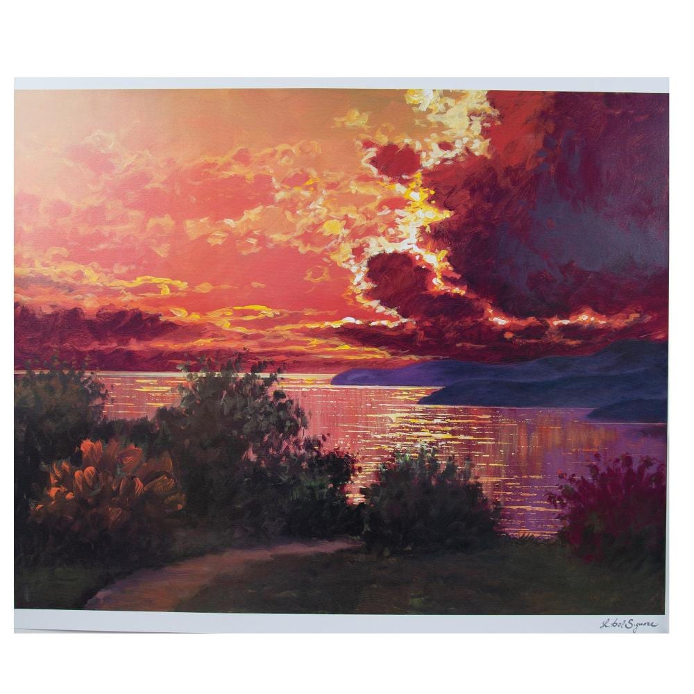 Littorio DelSignore comparable auction result: littorio del signore color lithograph on paper nuages