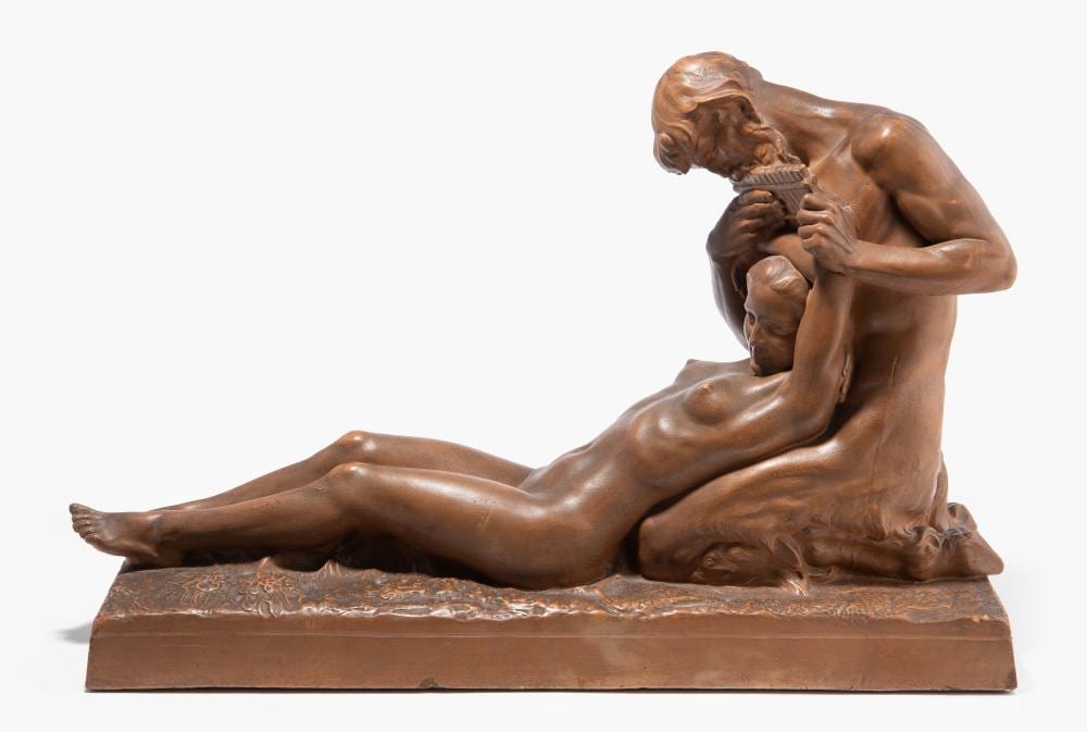 Jean-Marie Camus comparable auction result: jean marie camus zugeschrieben figurengruppe pan und nymphe