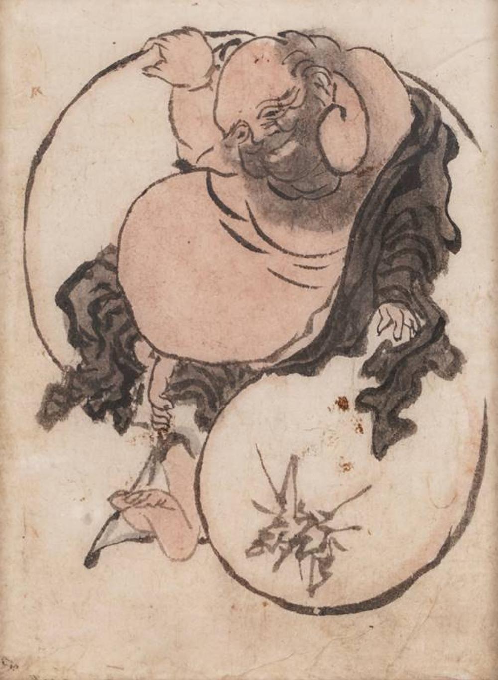 Kyosai comparable auction result: kyosai kawanabe attr