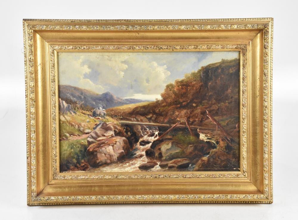 Thomas Morris Ash comparable auction result: thomas morris ash 1851 1935 oil on canvas over arthog 29 x 43cm framed