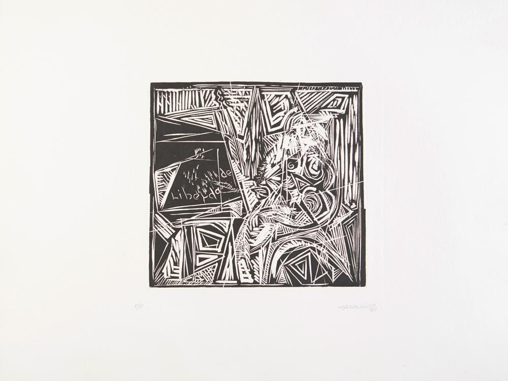 Guilherme Mateus Casquilho comparable auction result: guilherme mateus casquilho 1930 1991 gravura sobre papel assinada e datada de 1981 edi o n 5 5 dim aprox mancha 30 x 30 7 cm