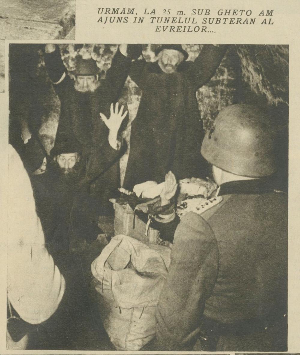 Issue of Timpul Săptămânii (Romanian "Picture of the Week") Reporting on the "Filthy" Lives of Jews in the Ghetto and the Discovery of Their Hidden Money. March 23, 1941 sold by Dynasty, lot 74 — auction record photograph