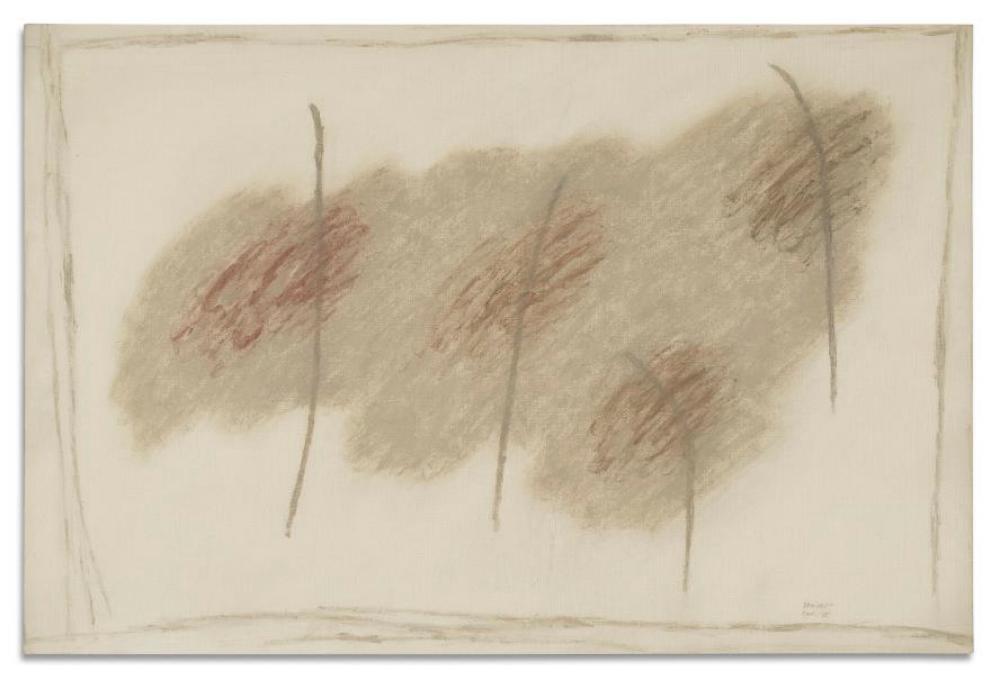 Rajendra Dhawan comparable auction result: rajendra dhawan 1936 2012 untitled oil on canvas21 x 31 7 8 in 54 x