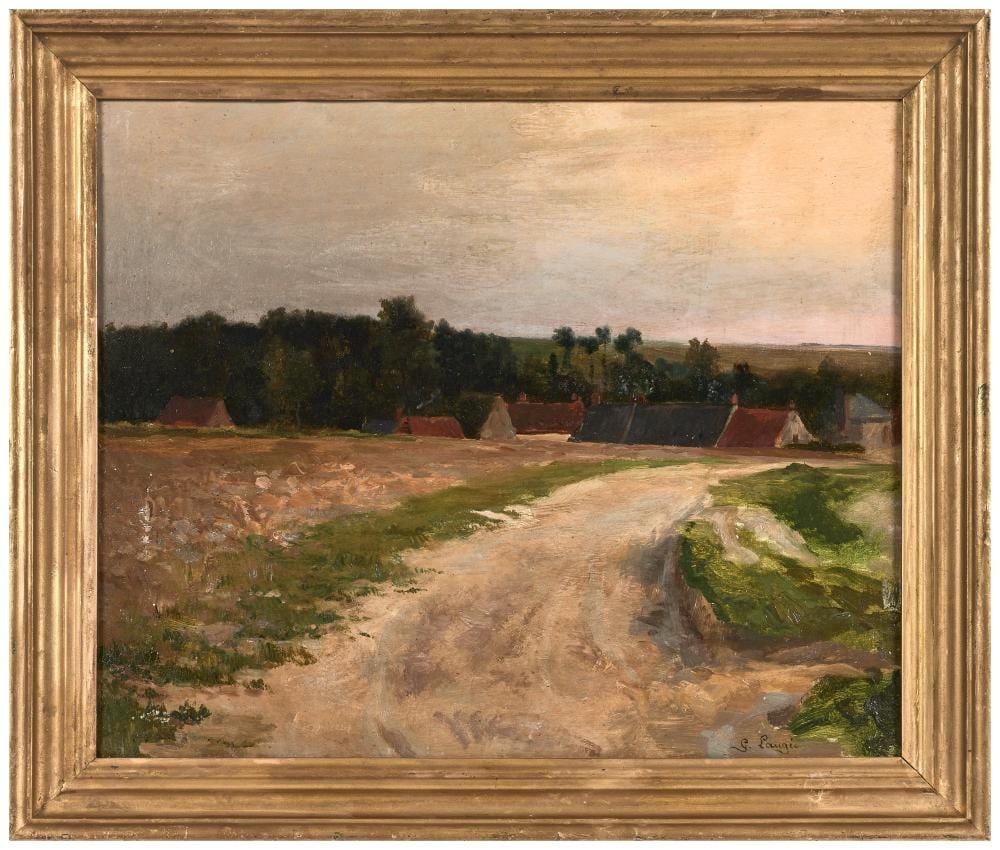 Georges François Paul Laugée comparable auction result: georges fran ois paul laug e 1853 1937 chemin travers champs huile sur toile sign en bas