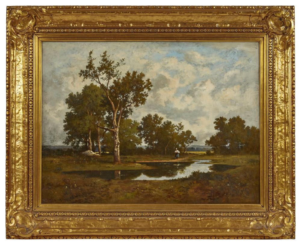 l on richet 1847 1907 paysanne au bord d une mare huile sur toile sign en bas gauche · Osenat · 2025-03-16 Léon Richet comparable auction result: l on richet 1847 1907 paysanne au bord d une mare huile sur toile sign en bas gauche