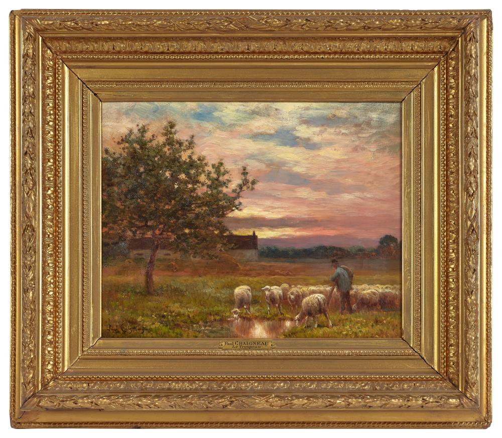 paul chaigneau 1879 1938 troupeau au cr puscule dans les environs de chailly huile sur toile · Osenat · 2025-03-16 Paul Chaigneau comparable auction result: paul chaigneau 1879 1938 troupeau au cr puscule dans les environs de chailly huile sur toile