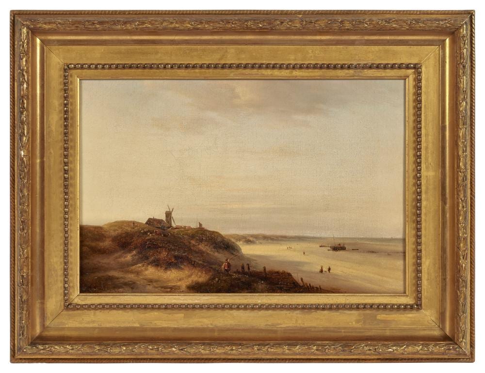 Georges Michel comparable auction result: georges michel 1763 1843 paysage au moulin au bord de la mer huile sur toile et ch ssis d o