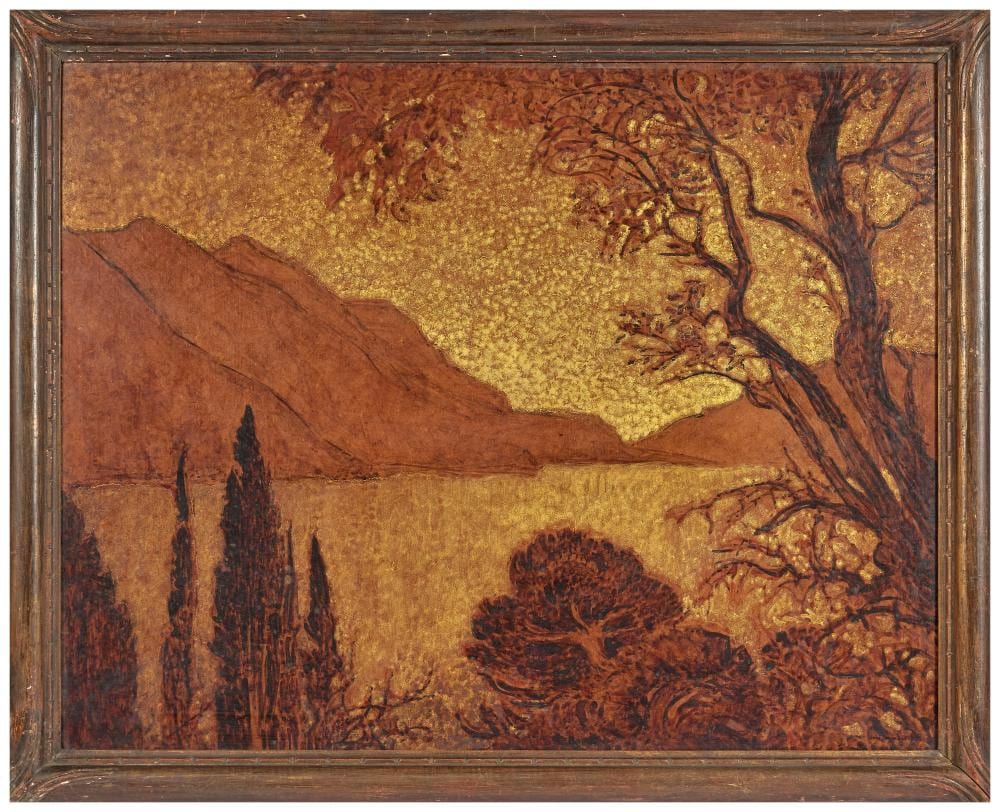 jos mingret 1880 1969 le lac de c me vers 1927 huile et technique mixte sur fond or sur isor · Osenat · 2025-03-16 José Mingret comparable auction result: jos mingret 1880 1969 le lac de c me vers 1927 huile et technique mixte sur fond or sur isor