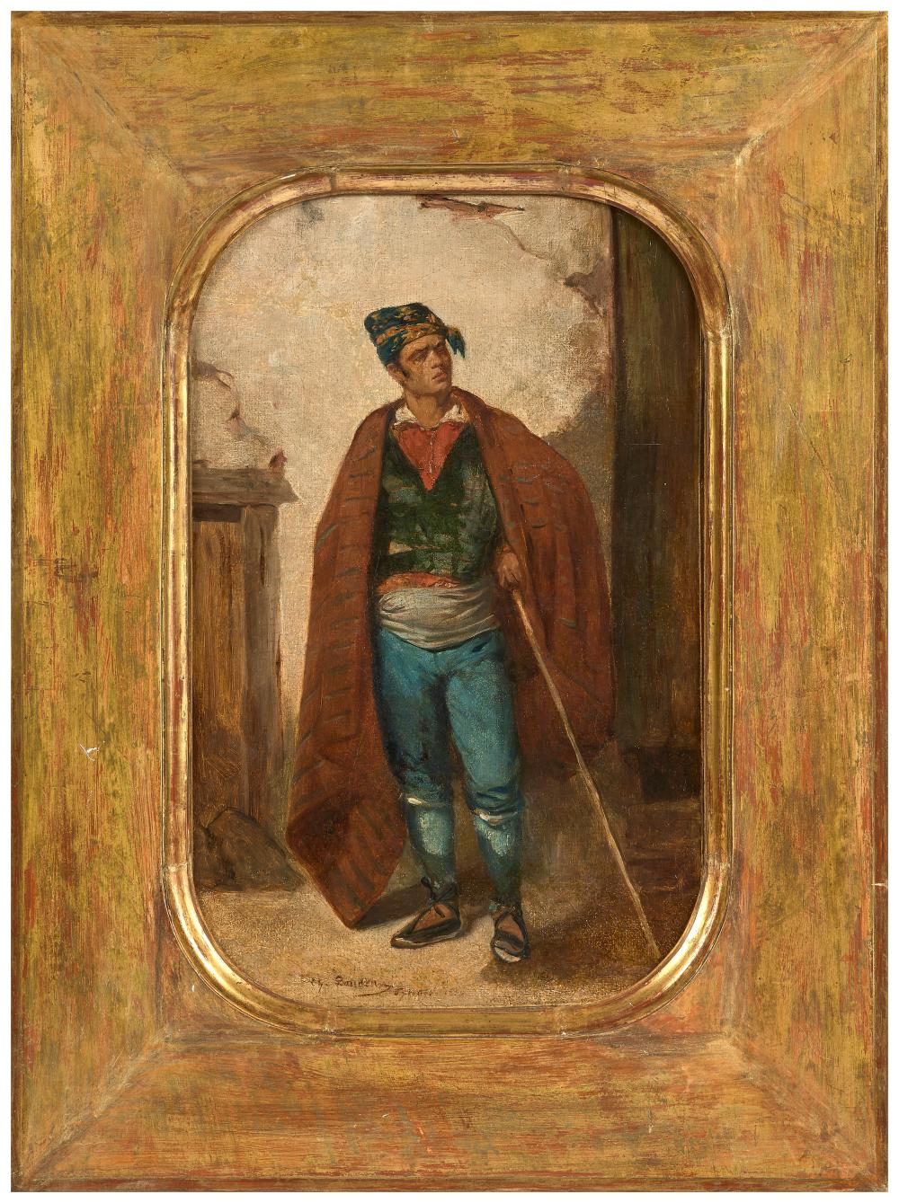 Charles Landelle comparable auction result: charles landelle 1821 1908 portrait d homme en habit grec huile sur toile sign situ