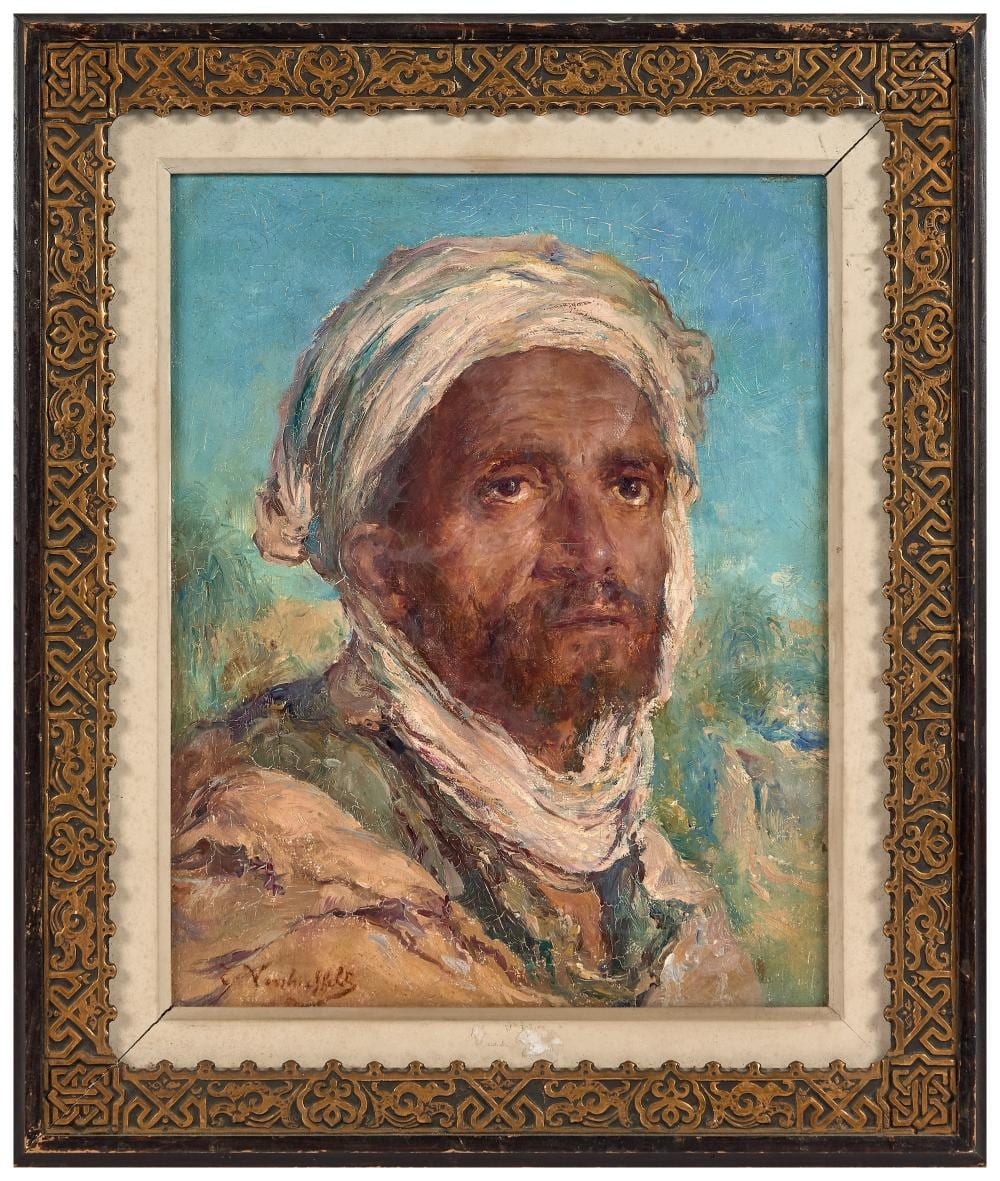 Edouard Verschaffelt comparable auction result: edouard verschaffelt 1874 1955 portrait d homme d afrique du nord huile sur toile sign en