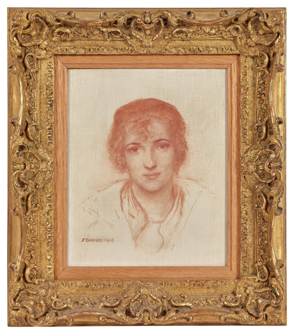 Fernand Cormon comparable auction result: fernand cormon 1845 1924 portrait de femme 1918 huile sur toile sign et dat 1918 en ba