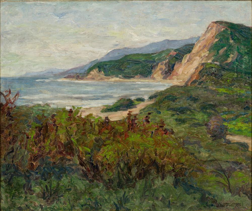 Alice Beach Winter comparable auction result: alice beach winter am 1877 1968 santa monica coast 1915 oil on canvas framed