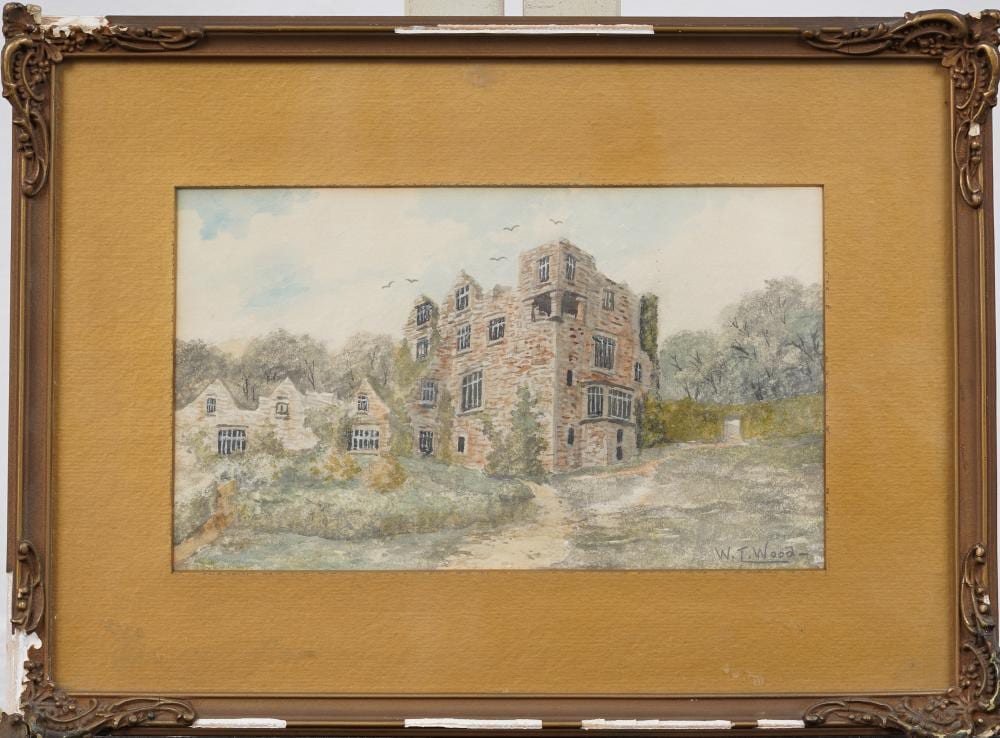 William Thomas Wood comparable auction result: william thomas wood b1877 donegal castle 1916 irish landscape signed original watercolor painting