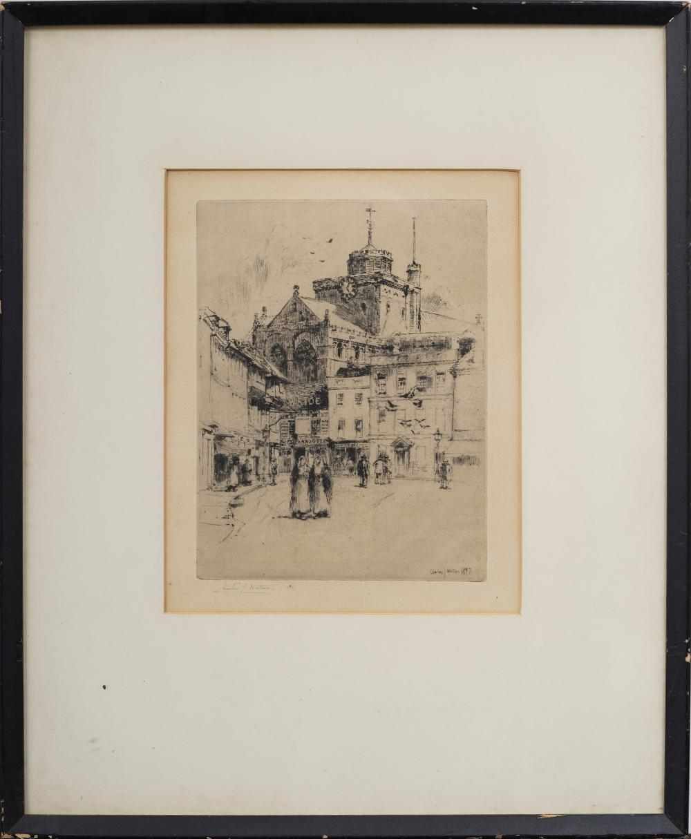 Charles John Watson comparable auction result: charles john watson 1846 1927 signed antique italian framed etching print