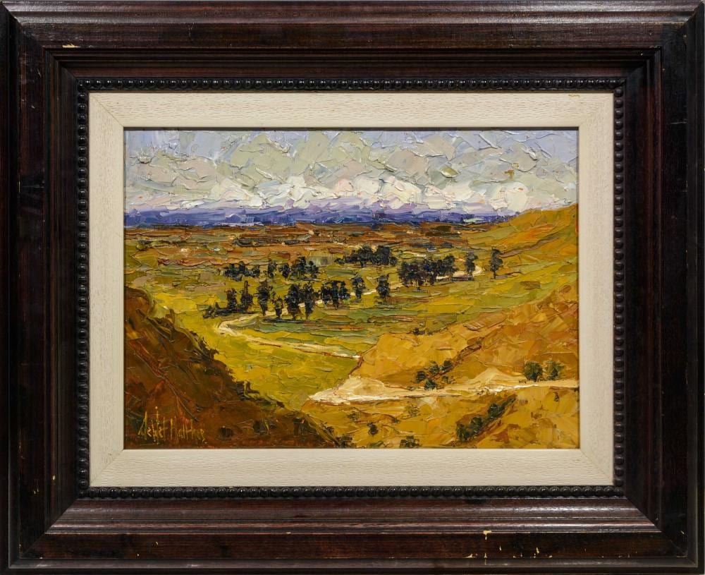 De Wet Matthee comparable auction result: de wet matthee sa born 1979 oil valley landscape signed 32 x 45