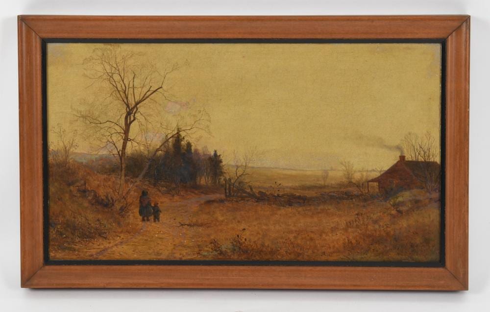 Jervis McEntee comparable auction result: jervis mcentee 1828 1891 oil on canvas