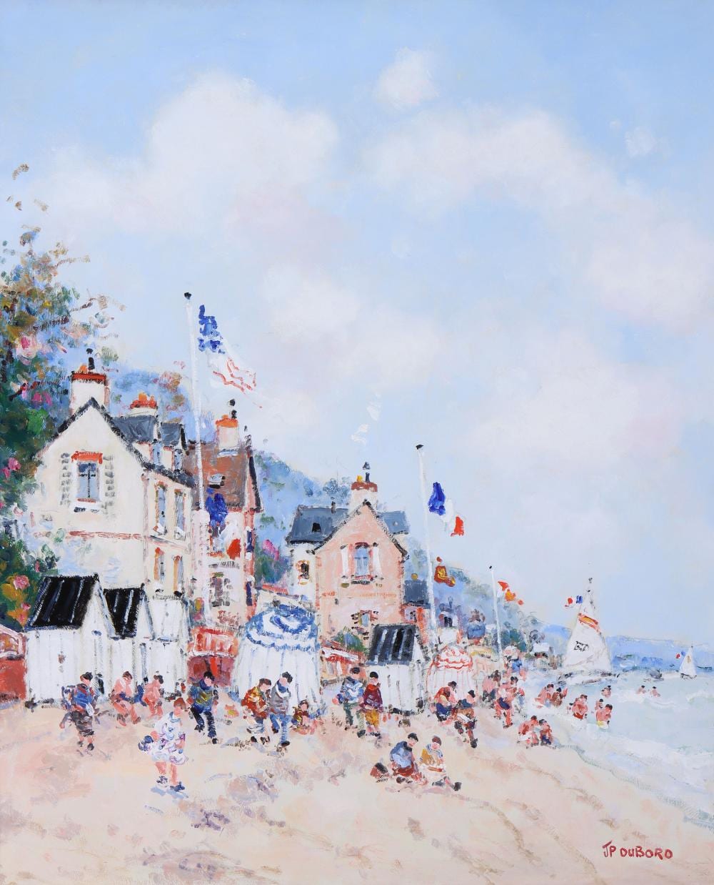 Jean Pierre Dubord comparable auction result: jean pierre dubord french b 1949 la cote normande oil on canvas