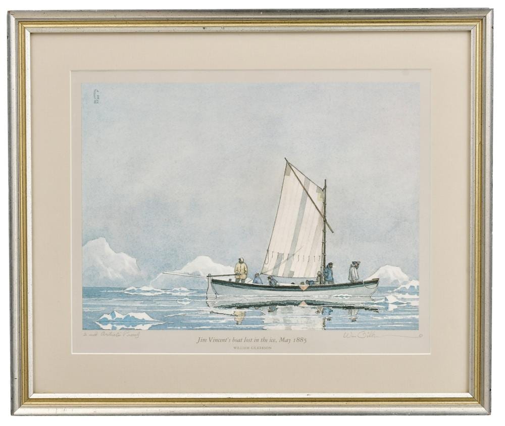 William Gilkerson comparable auction result: william gilkerson wisconsin nova scotia 1936 2015 jim vincent s boat lost in the ice may 1885
