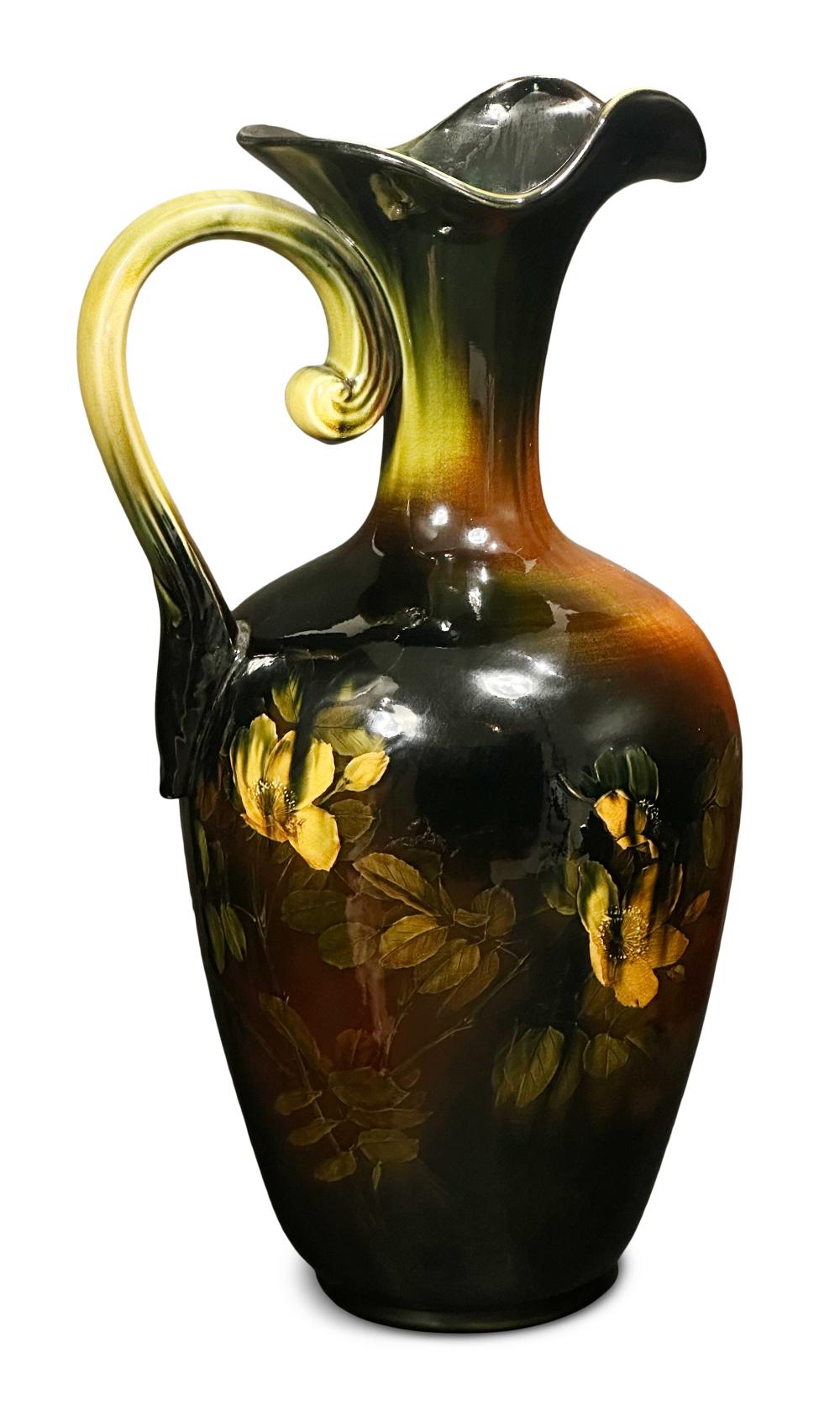 Albert R. Valentine comparable auction result: rookwood pottery apple blossom floral ewer decorated by albert r valentien