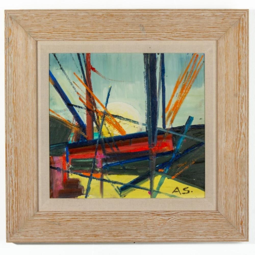 Albert E Smith comparable auction result: albert e smith ca abstract painting