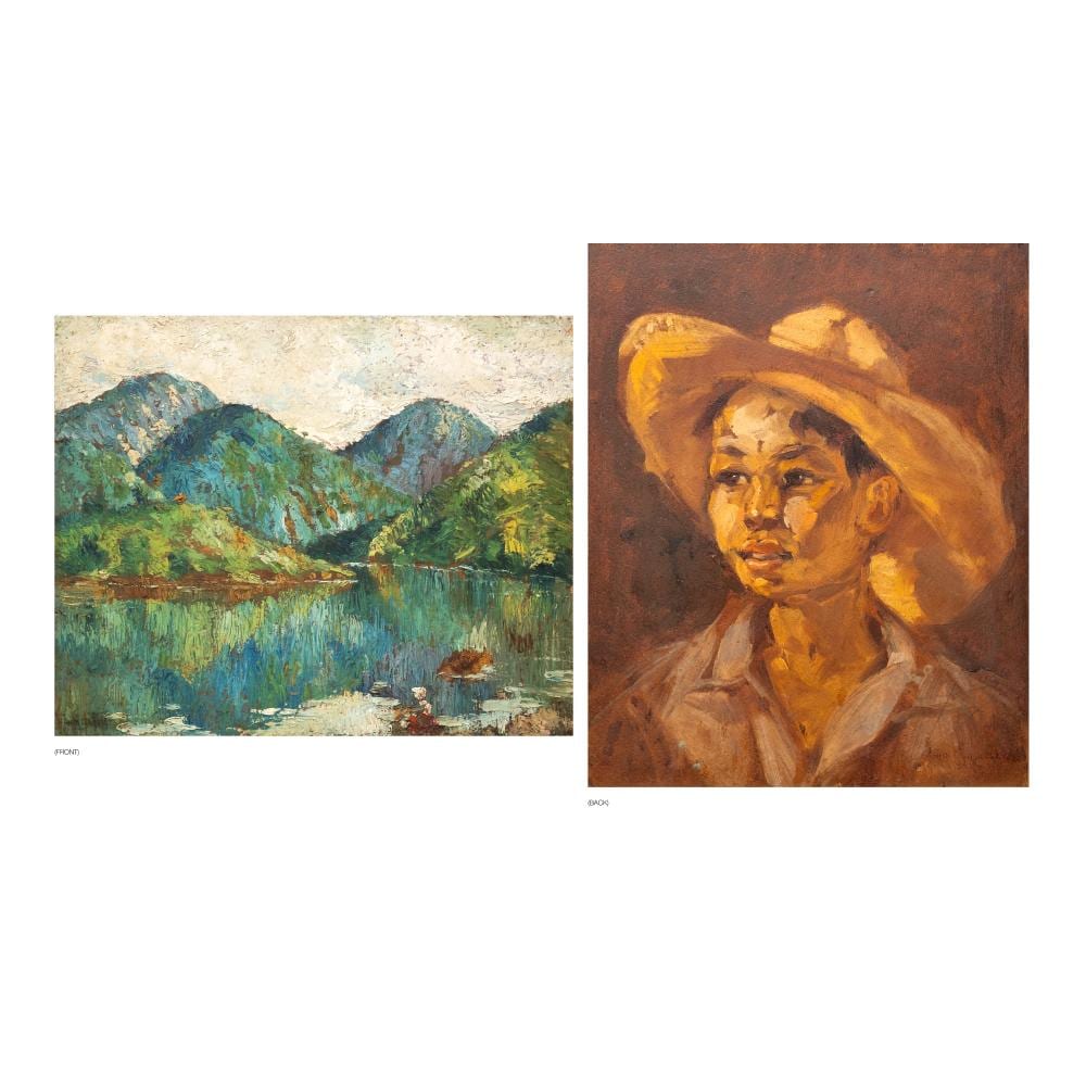 Anita Magsaysay-Ho (1914 - 2012) a.) Boy with a Hat b.) Montalban Landscape comparable sale