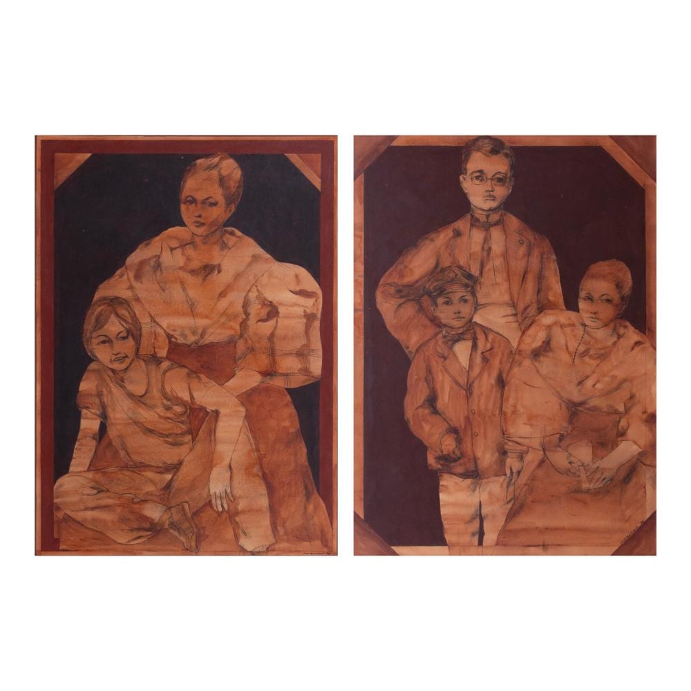 Edsel Moscoso comparable auction result: edsel moscoso 1952 2008 a untitled b untitled