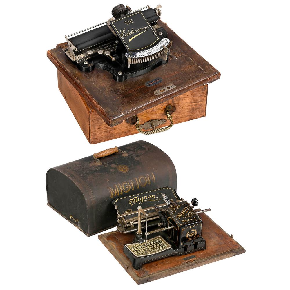 2 German Typewriters sold by Auction Team Breker, lot 61 — auction record photograph
