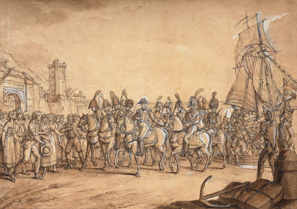 Claude-Louis Desrais comparable auction result: attribu claude louis desrais