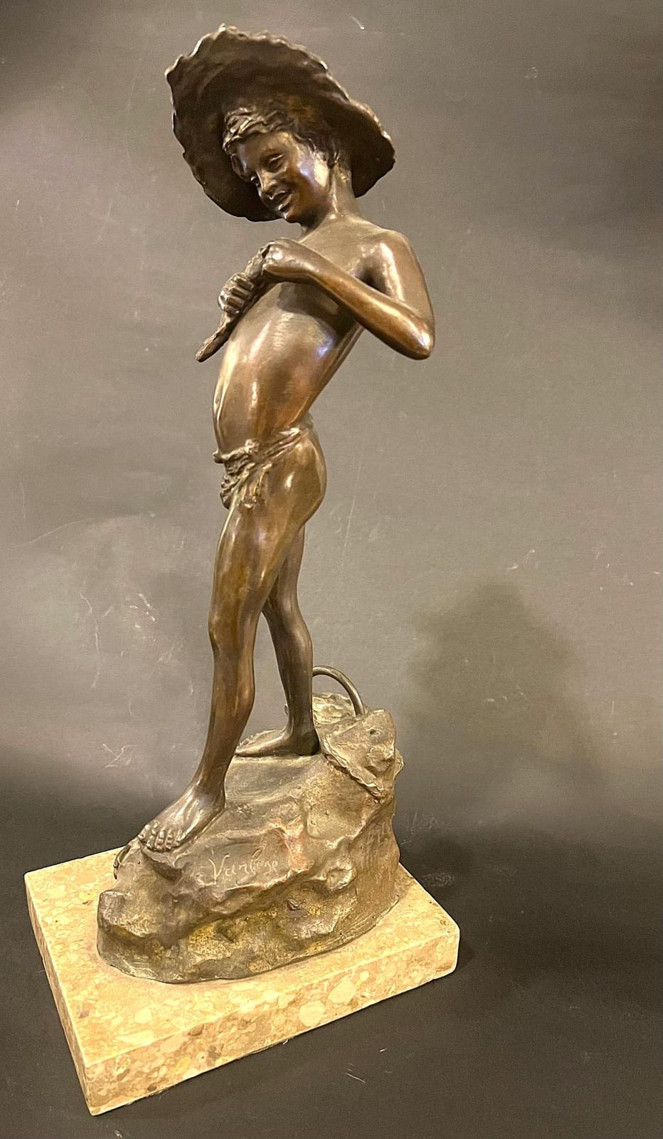Giovanni Varlese comparable auction result: giovanni varlese napoli 1888 napoli 1922 pescatorello