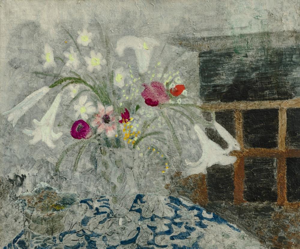 Winifred Nicholson comparable auction result: winifred nicholson 1893 1981 lilies in moonlight oil on canvas25 x 30 i
