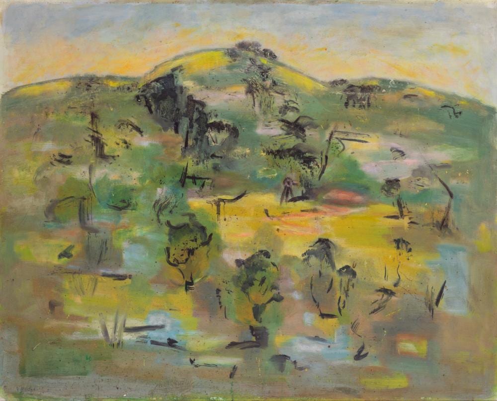 Valerie Albiston comparable auction result: valerie albiston 1911 2008 abstract landscape