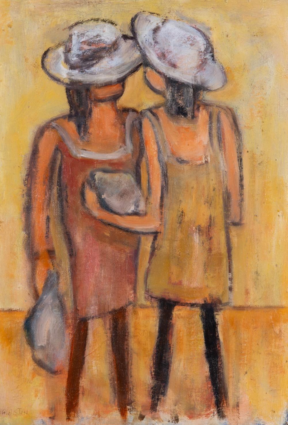 Valerie Albiston comparable auction result: valerie albiston 1911 2008 two schoolgirls