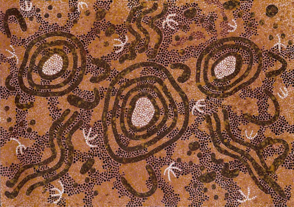 Maureen Hudson Nampitjinpa comparable auction result: maureen hudson nampitjinpa born 1959 women s ceremony 1998