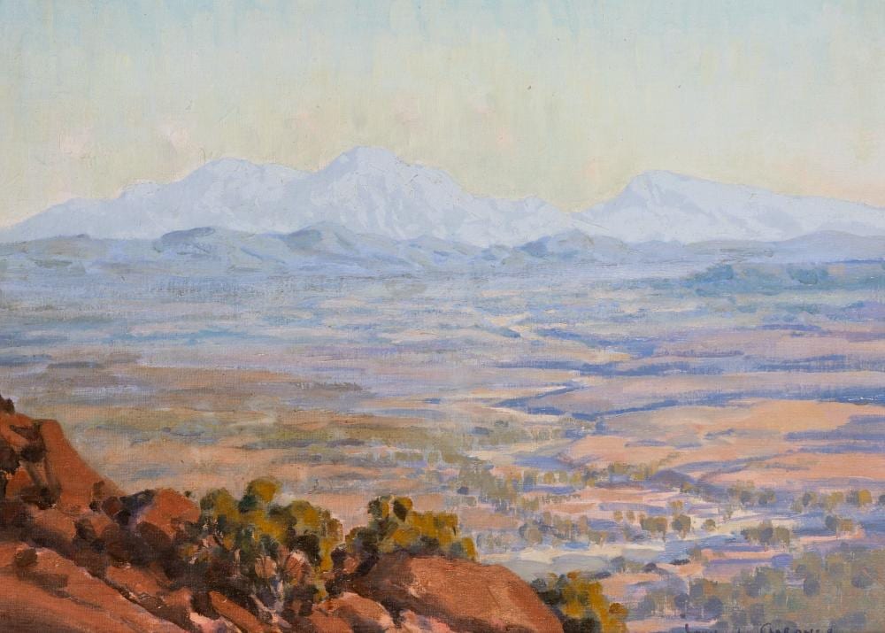 John (1906) Gardner comparable auction result: john andrew gardner 1906 1987 central australian landscape 1962