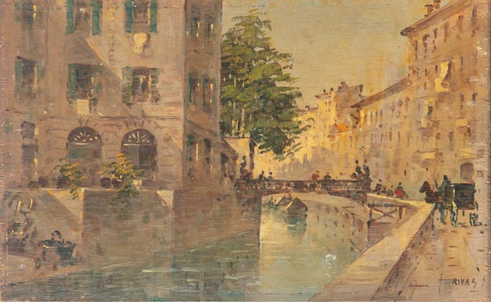 giovanni riva torino 1890 1973 milan ponte delle sirenette · Finarte · 2025-03-20 Giovanni (1890) Riva comparable auction result: giovanni riva torino 1890 1973 milan ponte delle sirenette