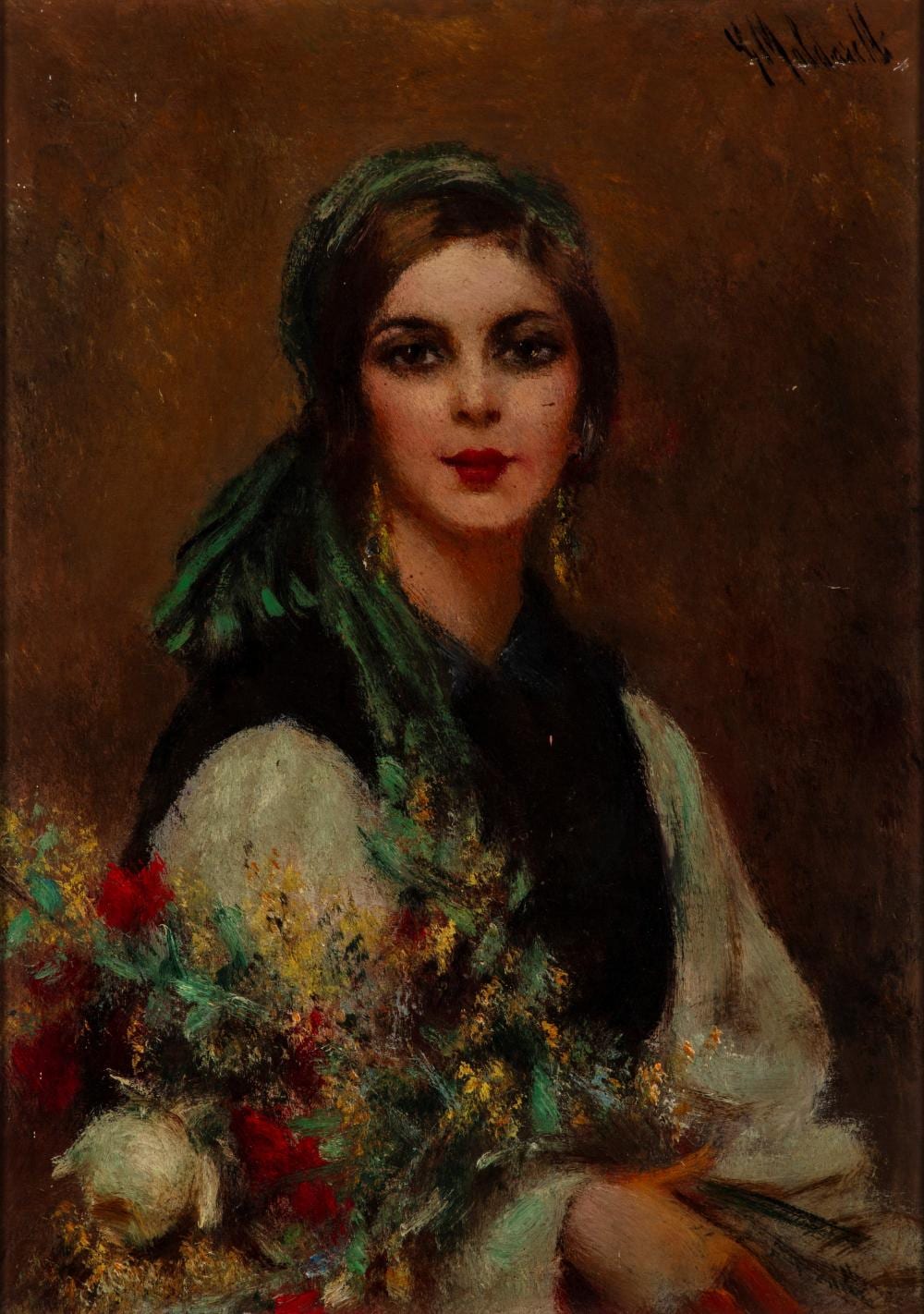 Giuseppe Maldarelli comparable auction result: giuseppe maldarelli napoli 1885 1958 young peasant girl