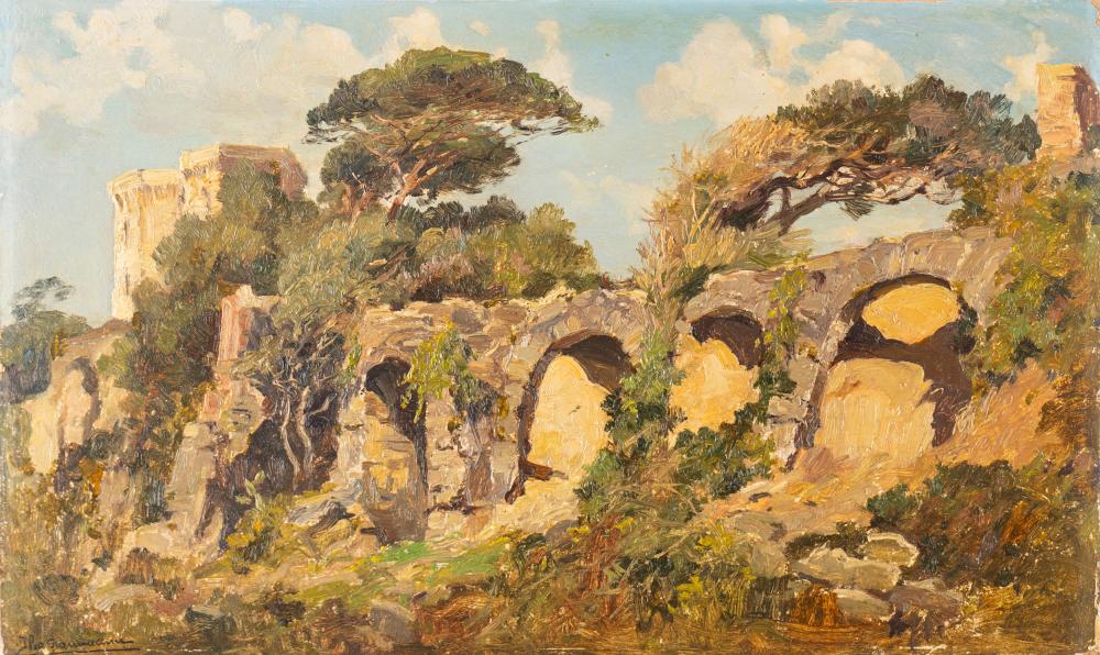 Ilio Giannaccini comparable auction result: ilio giannaccini roma 1897 1968 view of the palatine